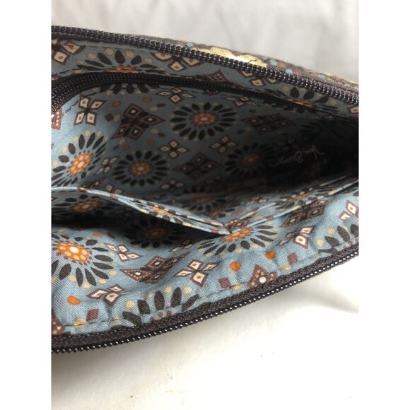 Vera Bradley Organizer Travel Wallet Brown Floral “9”x”5” - Picture 7 of 8